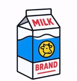 Alternative view of A box of Milk